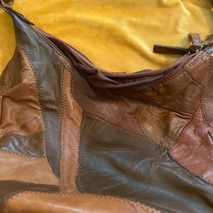 Vintage brown leather purse